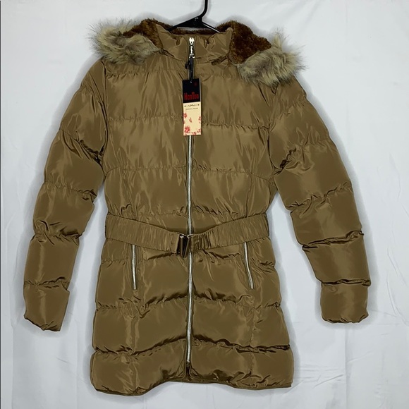 hanton Jackets & Blazers - HanTon Mocha colored puffer coat.